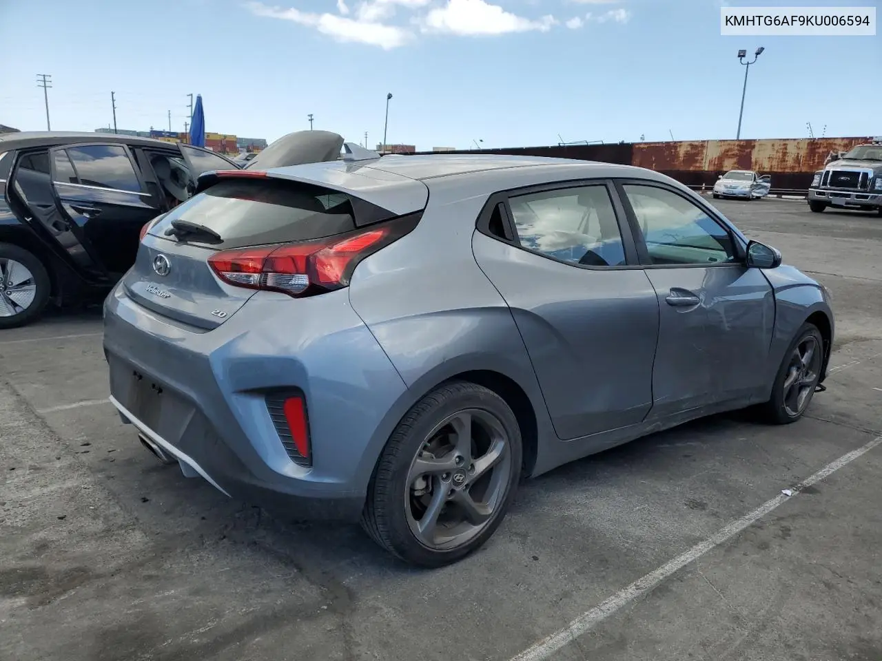 2019 Hyundai Veloster Base VIN: KMHTG6AF9KU006594 Lot: 56765575