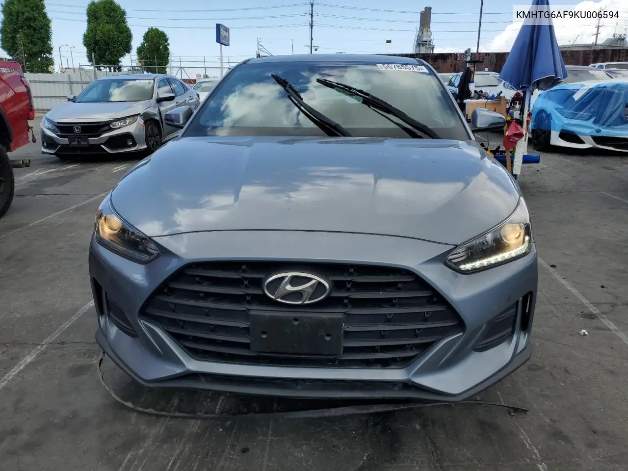 2019 Hyundai Veloster Base VIN: KMHTG6AF9KU006594 Lot: 56765575