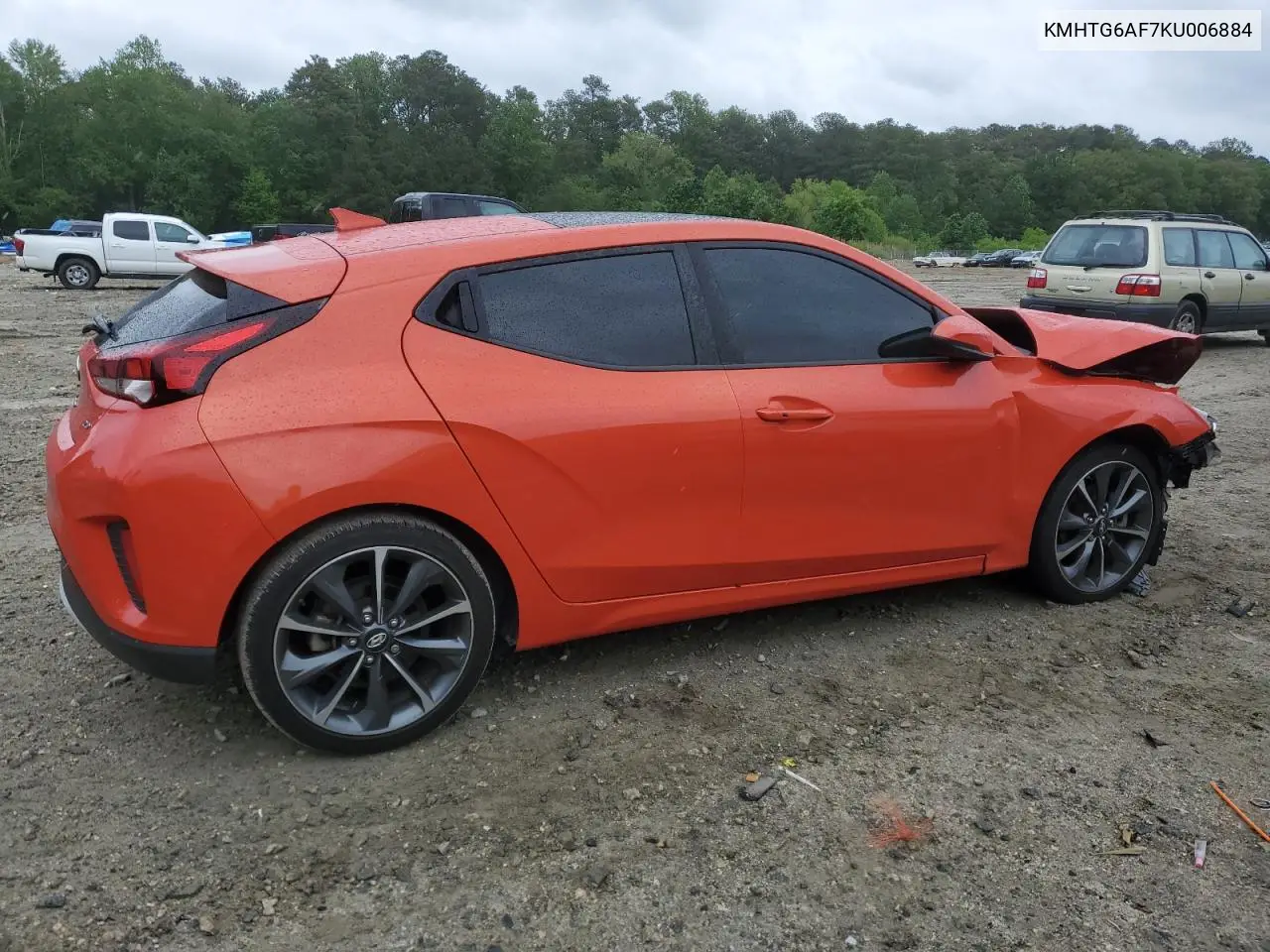 2019 Hyundai Veloster Base VIN: KMHTG6AF7KU006884 Lot: 56897235