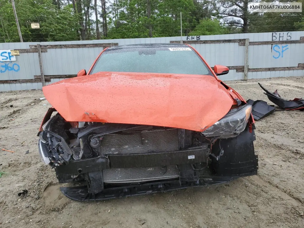 2019 Hyundai Veloster Base VIN: KMHTG6AF7KU006884 Lot: 56897235