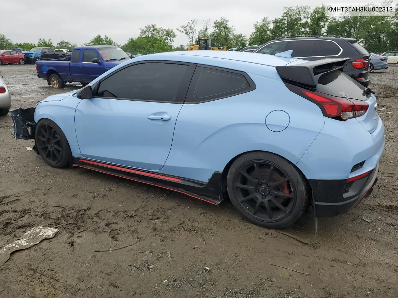 2019 Hyundai Veloster N VIN: KMHT36AH3KU002313 Lot: 56921385