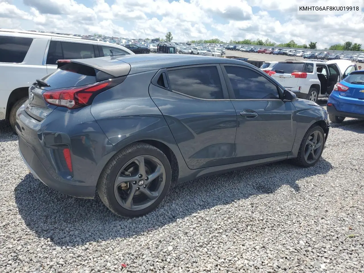2019 Hyundai Veloster Base VIN: KMHTG6AF8KU019918 Lot: 56999235