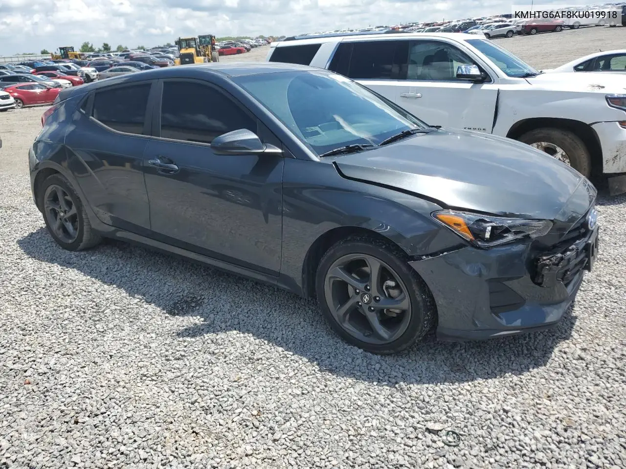 2019 Hyundai Veloster Base VIN: KMHTG6AF8KU019918 Lot: 56999235