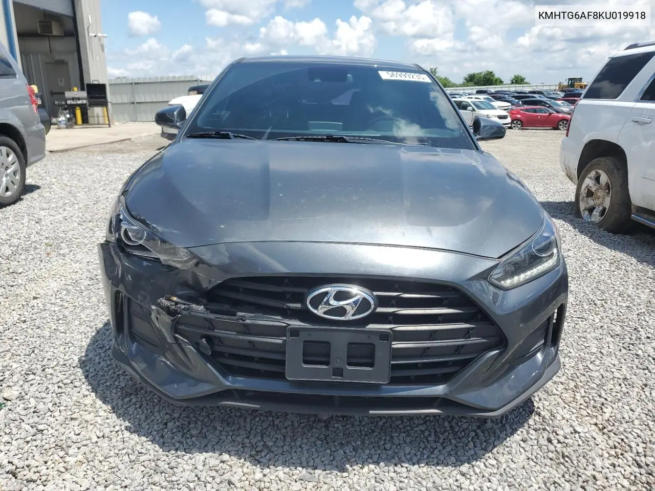 2019 Hyundai Veloster Base VIN: KMHTG6AF8KU019918 Lot: 56999235