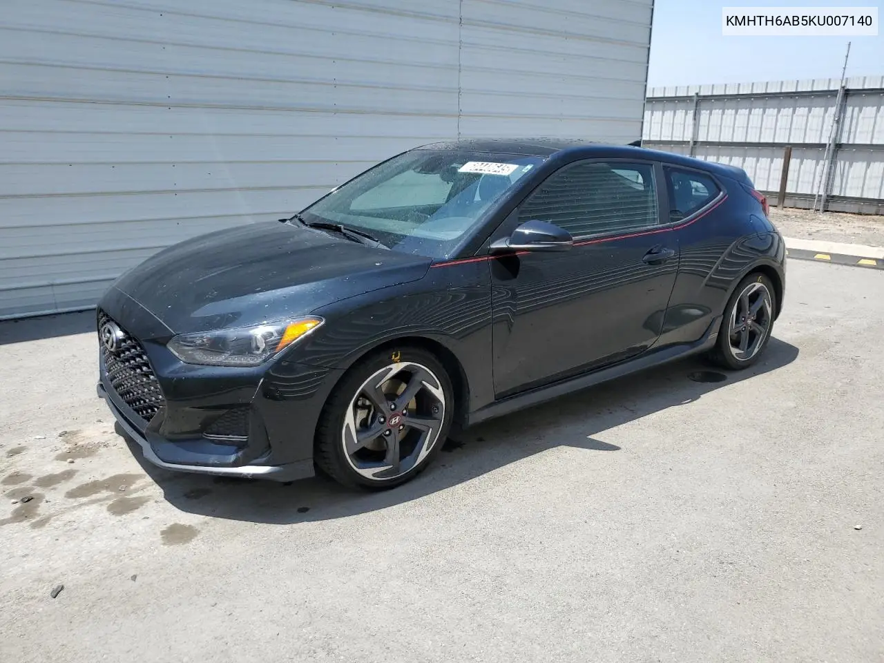 2019 Hyundai Veloster Turbo VIN: KMHTH6AB5KU007140 Lot: 60448645