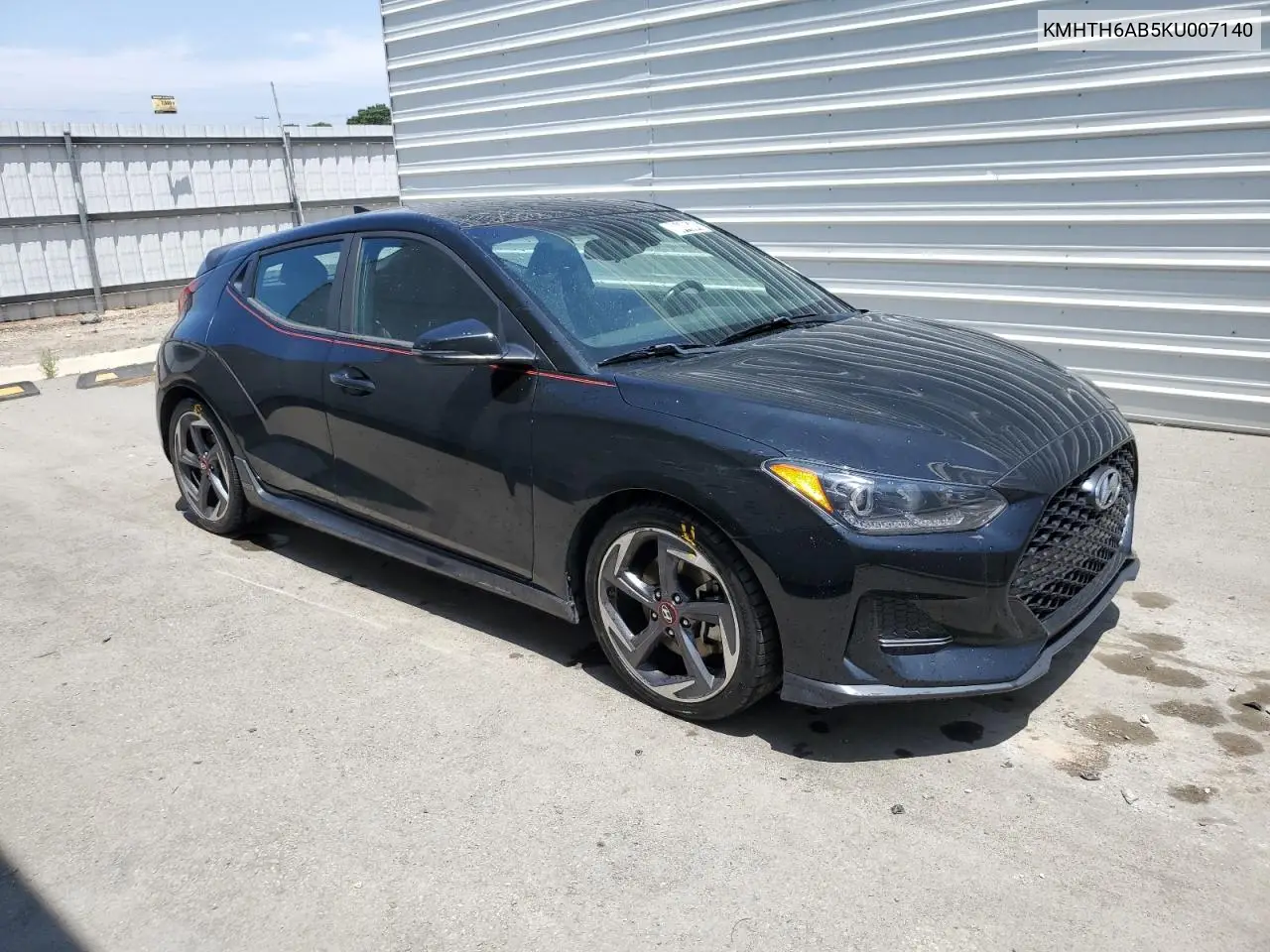 2019 Hyundai Veloster Turbo VIN: KMHTH6AB5KU007140 Lot: 60448645