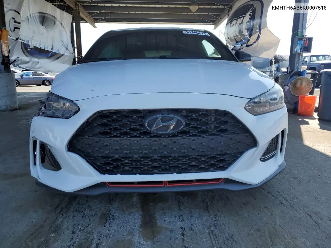 2019 Hyundai Veloster Turbo VIN: KMHTH6AB6KU007518 Lot: 61949815
