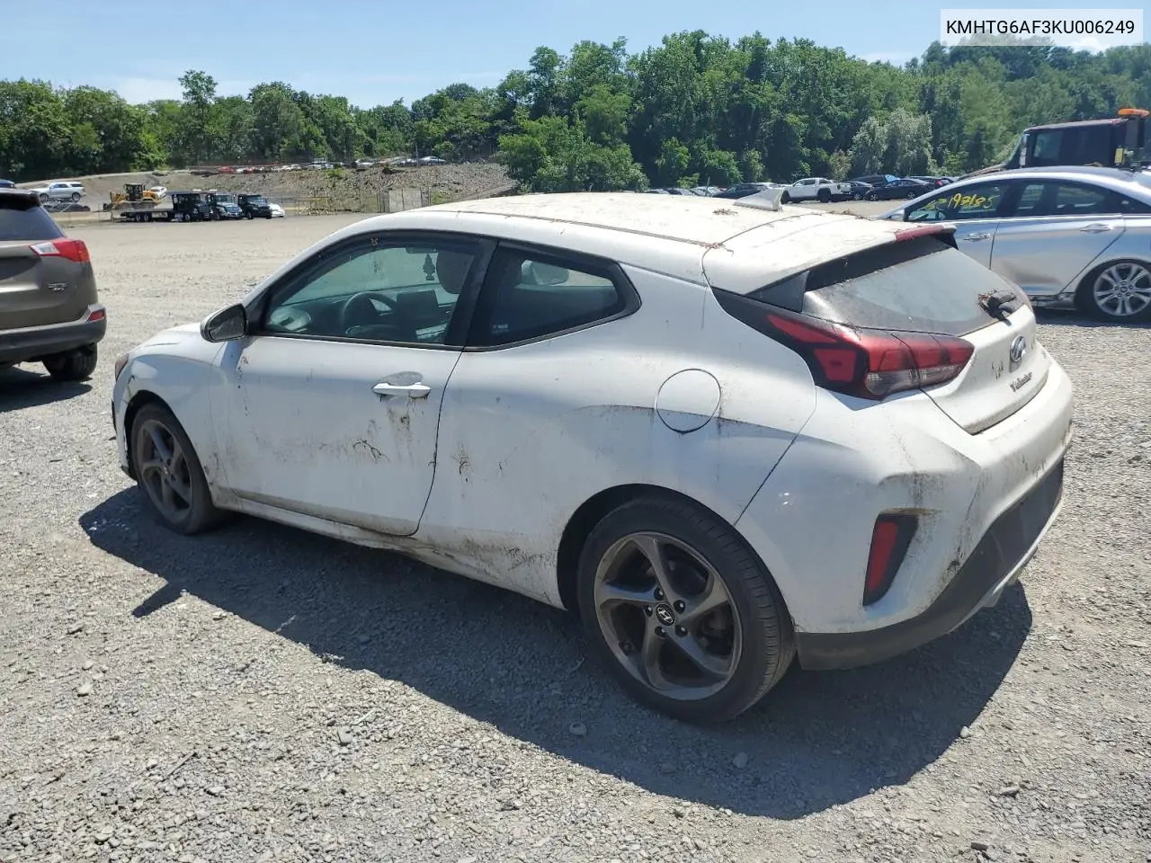 2019 Hyundai Veloster Base VIN: KMHTG6AF3KU006249 Lot: 62207855