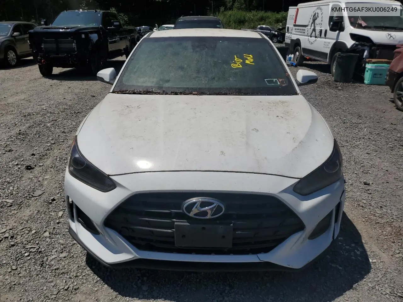 2019 Hyundai Veloster Base VIN: KMHTG6AF3KU006249 Lot: 62207855