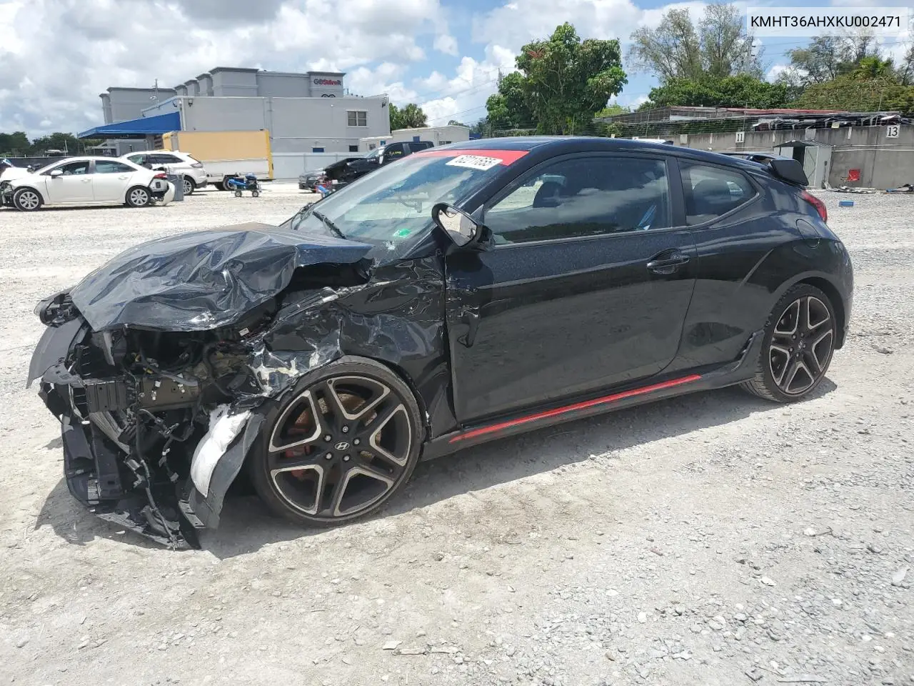 2019 Hyundai Veloster N VIN: KMHT36AHXKU002471 Lot: 62211655
