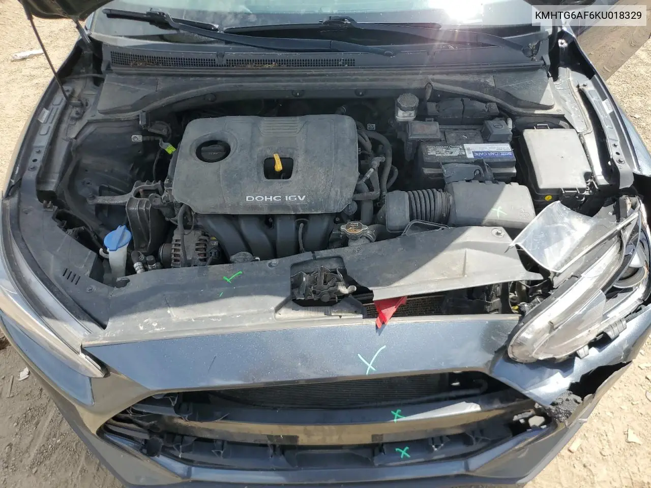 2019 Hyundai Veloster Base VIN: KMHTG6AF6KU018329 Lot: 62303655