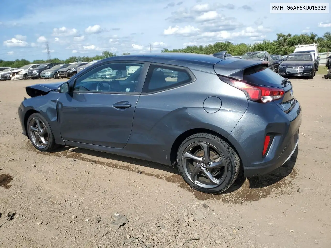 2019 Hyundai Veloster Base VIN: KMHTG6AF6KU018329 Lot: 62303655