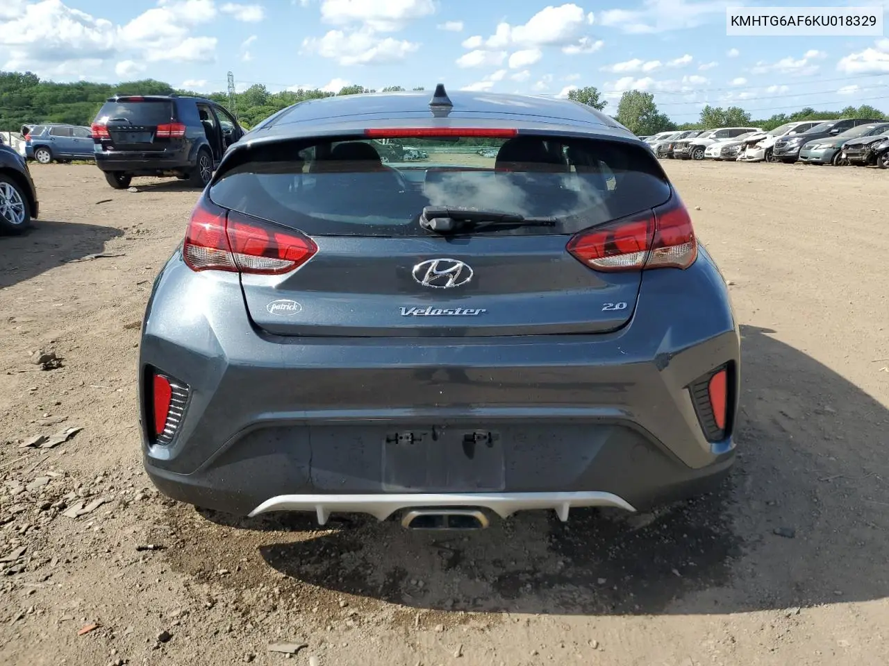 2019 Hyundai Veloster Base VIN: KMHTG6AF6KU018329 Lot: 62303655