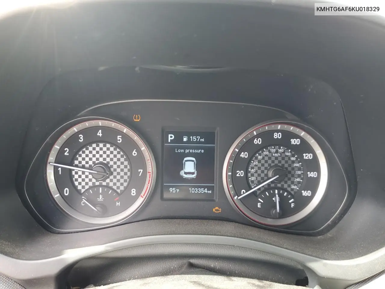2019 Hyundai Veloster Base VIN: KMHTG6AF6KU018329 Lot: 62303655