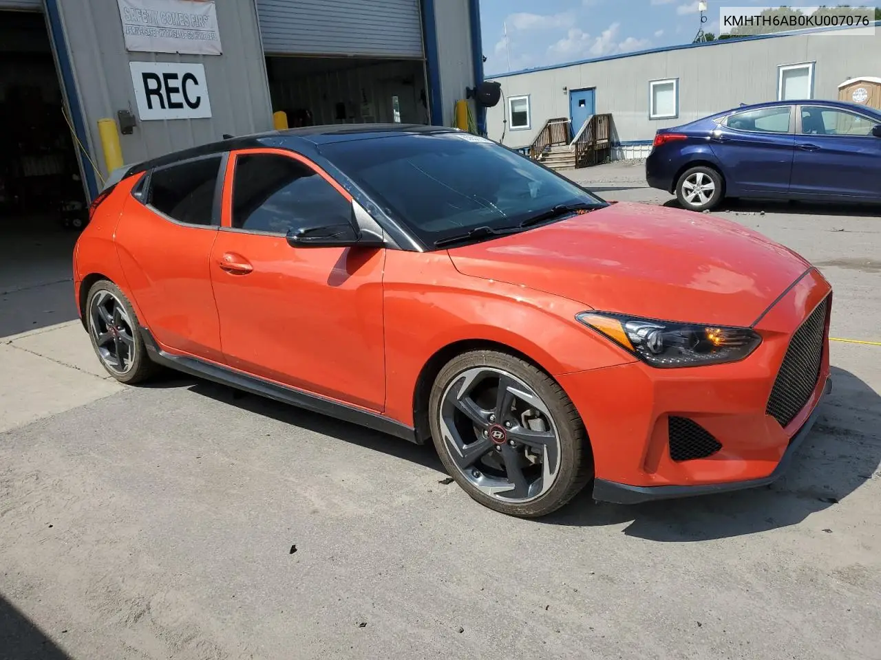 2019 Hyundai Veloster Turbo VIN: KMHTH6AB0KU007076 Lot: 65652765