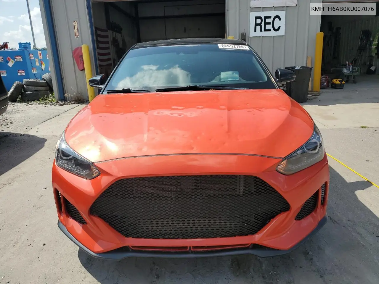 2019 Hyundai Veloster Turbo VIN: KMHTH6AB0KU007076 Lot: 65652765