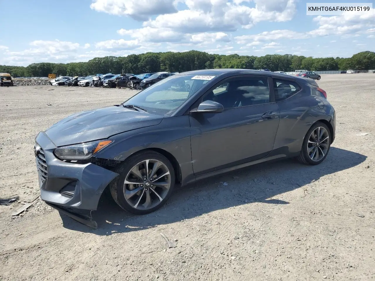 2019 Hyundai Veloster Base VIN: KMHTG6AF4KU015199 Lot: 66259195