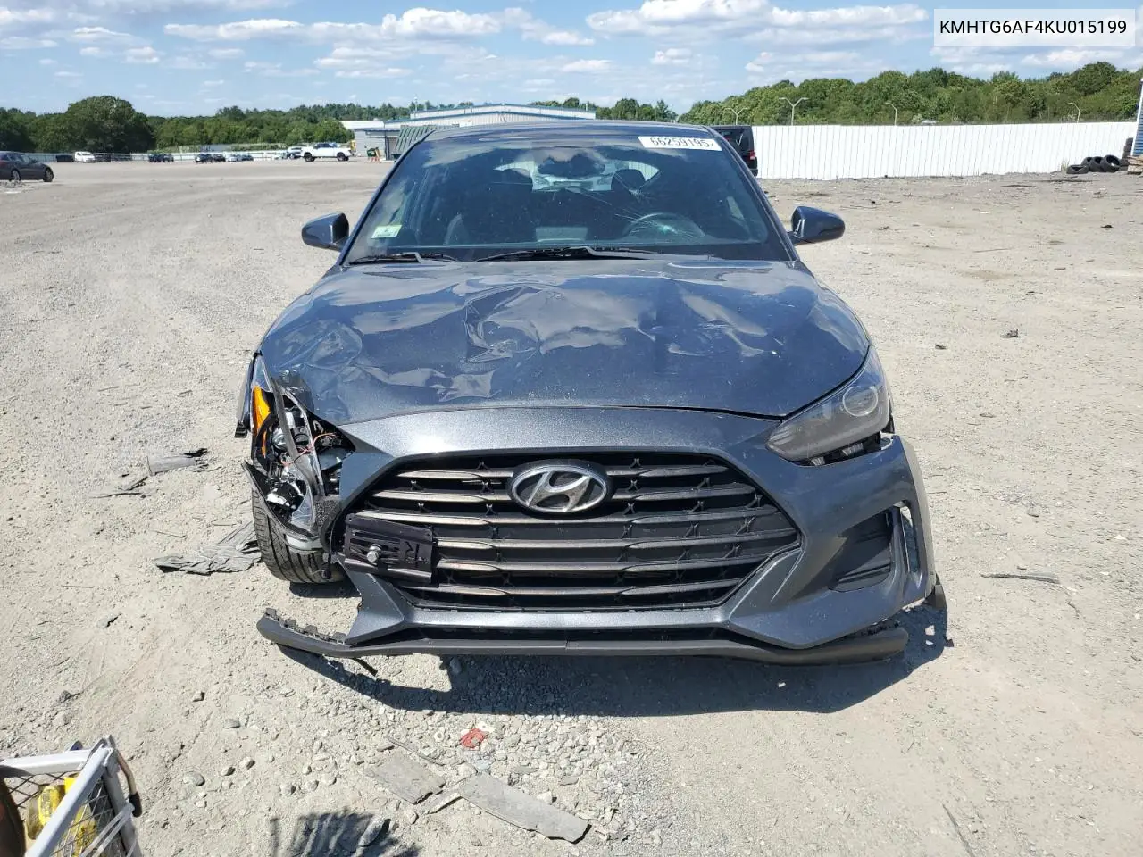 2019 Hyundai Veloster Base VIN: KMHTG6AF4KU015199 Lot: 66259195