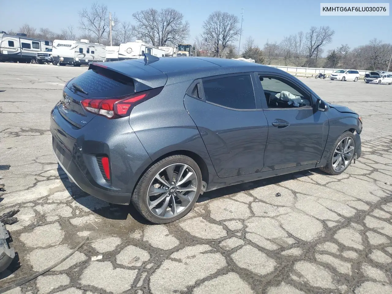 2020 Hyundai Veloster Base VIN: KMHTG6AF6LU030076 Lot: 48789745