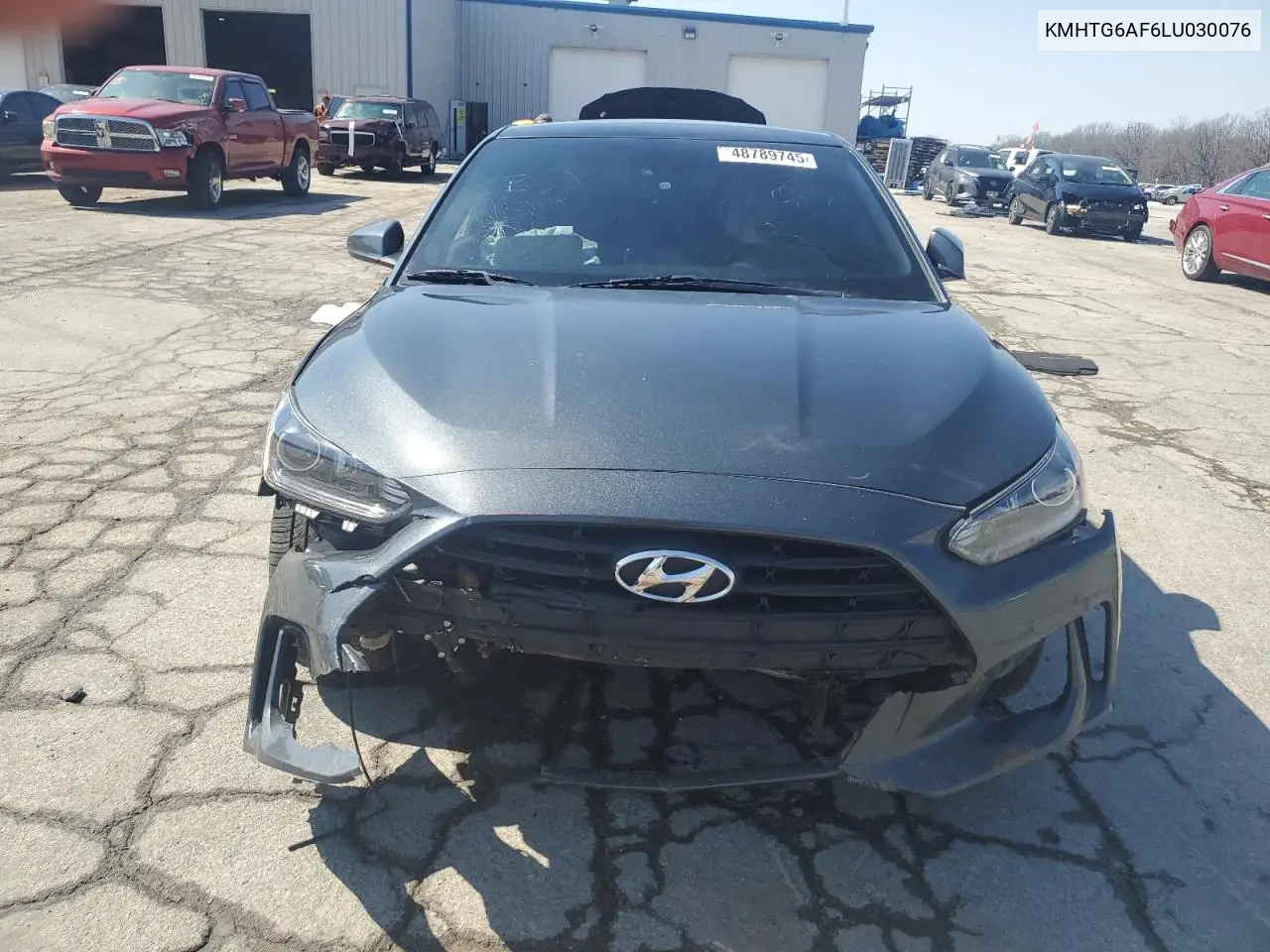 2020 Hyundai Veloster Base VIN: KMHTG6AF6LU030076 Lot: 48789745
