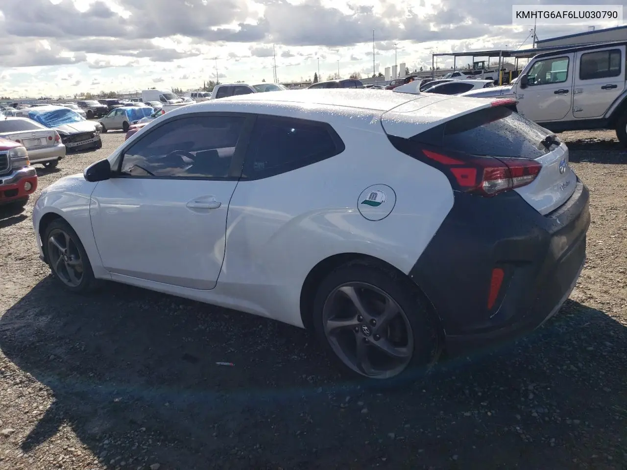 2020 Hyundai Veloster Base VIN: KMHTG6AF6LU030790 Lot: 49143305
