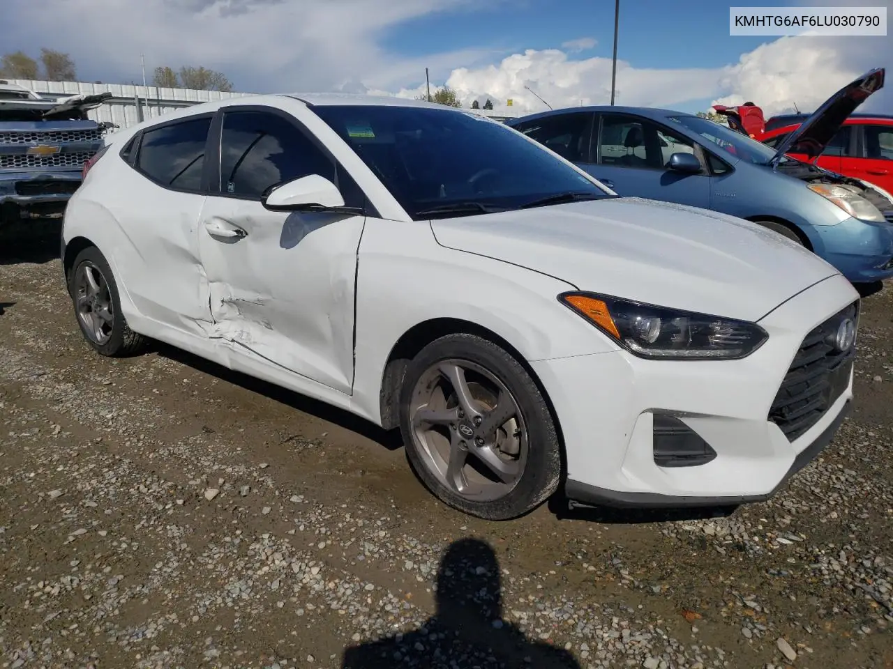2020 Hyundai Veloster Base VIN: KMHTG6AF6LU030790 Lot: 49143305
