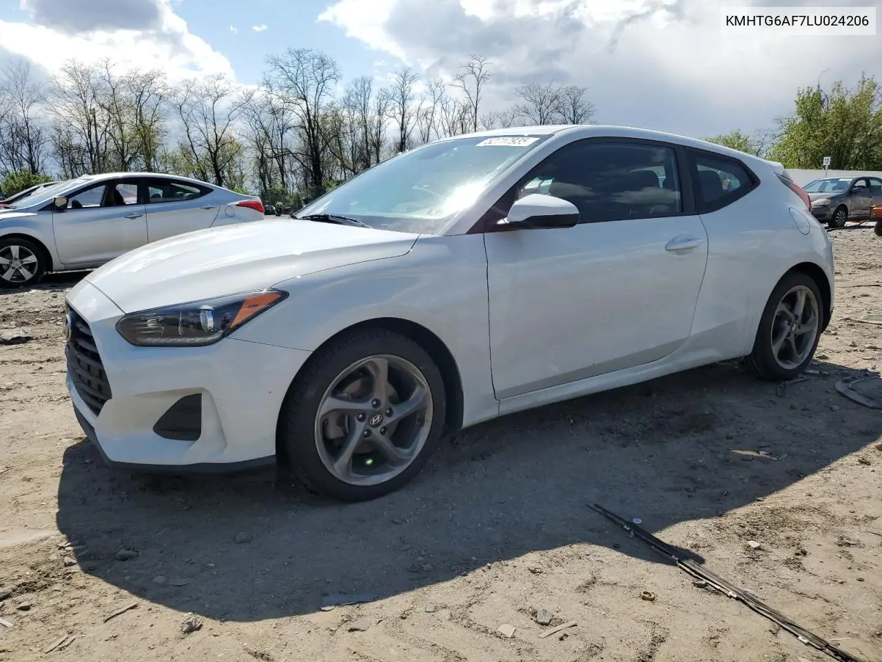 2020 Hyundai Veloster Base VIN: KMHTG6AF7LU024206 Lot: 52717935