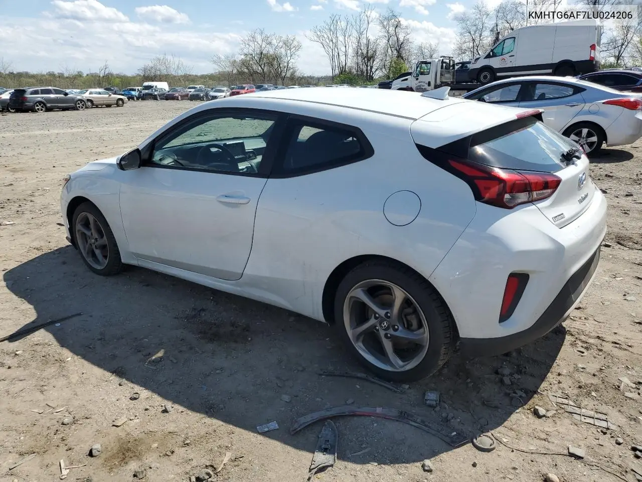2020 Hyundai Veloster Base VIN: KMHTG6AF7LU024206 Lot: 52717935