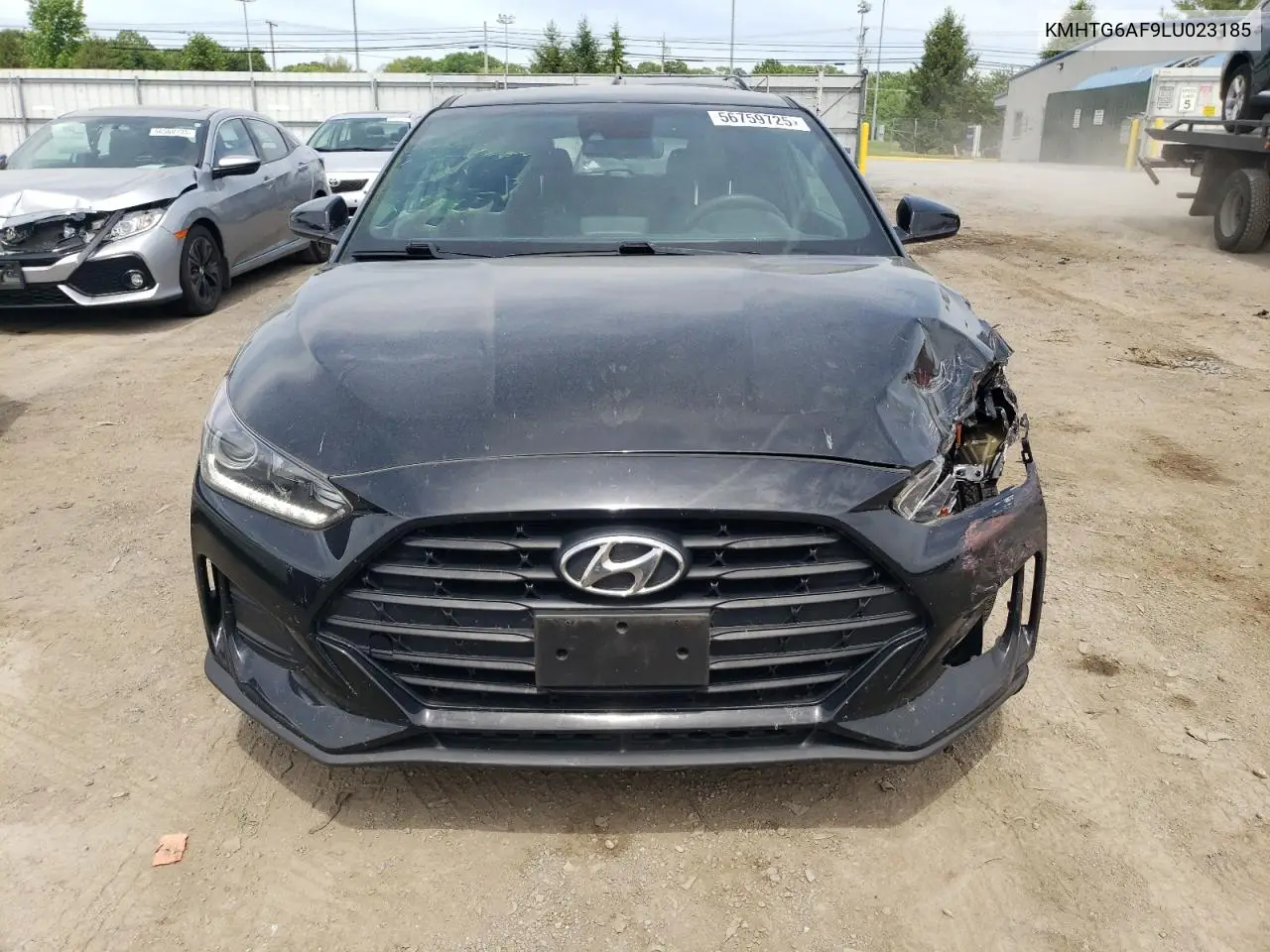 2020 Hyundai Veloster Base VIN: KMHTG6AF9LU023185 Lot: 56759725