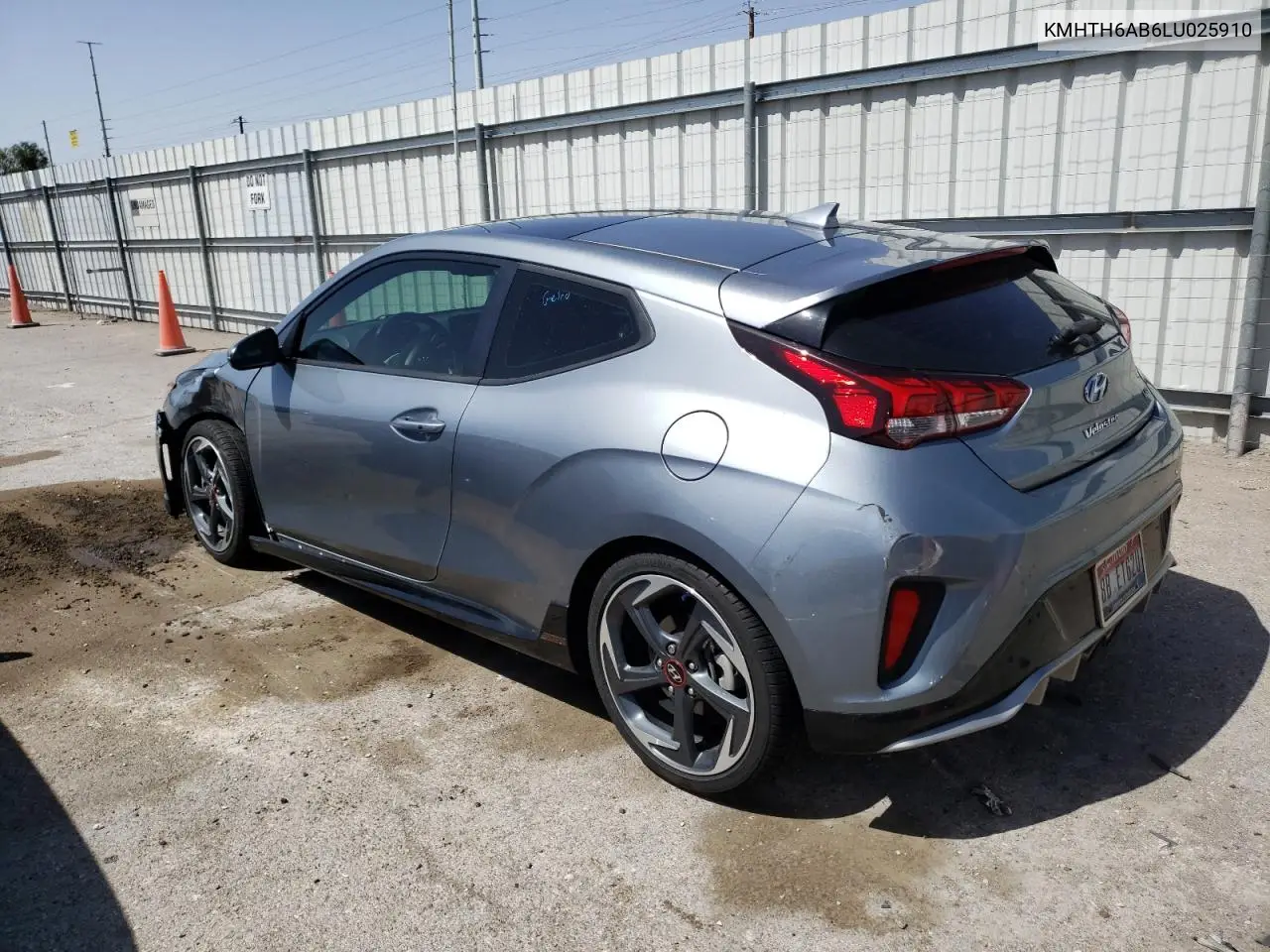 2020 Hyundai Veloster Turbo VIN: KMHTH6AB6LU025910 Lot: 57099285