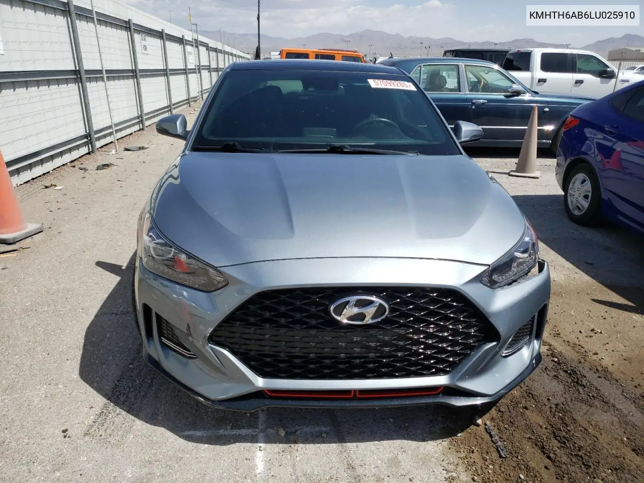 2020 Hyundai Veloster Turbo VIN: KMHTH6AB6LU025910 Lot: 57099285