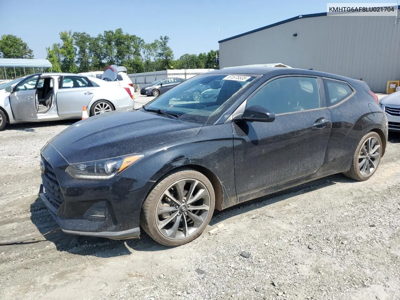 2020 Hyundai Veloster Base VIN: KMHTG6AF8LU021704 Lot: 61575535