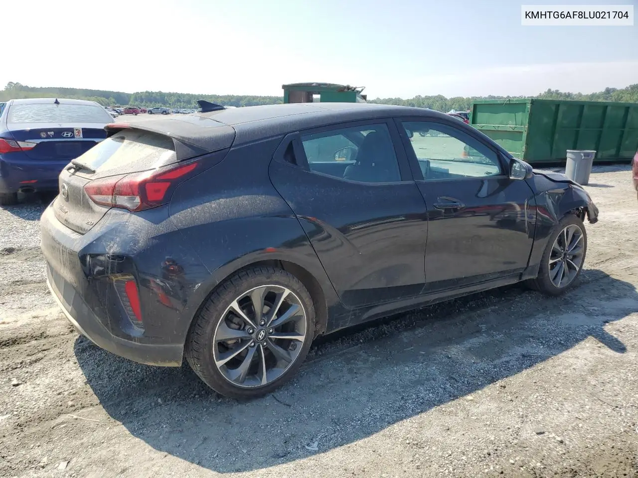 2020 Hyundai Veloster Base VIN: KMHTG6AF8LU021704 Lot: 61575535