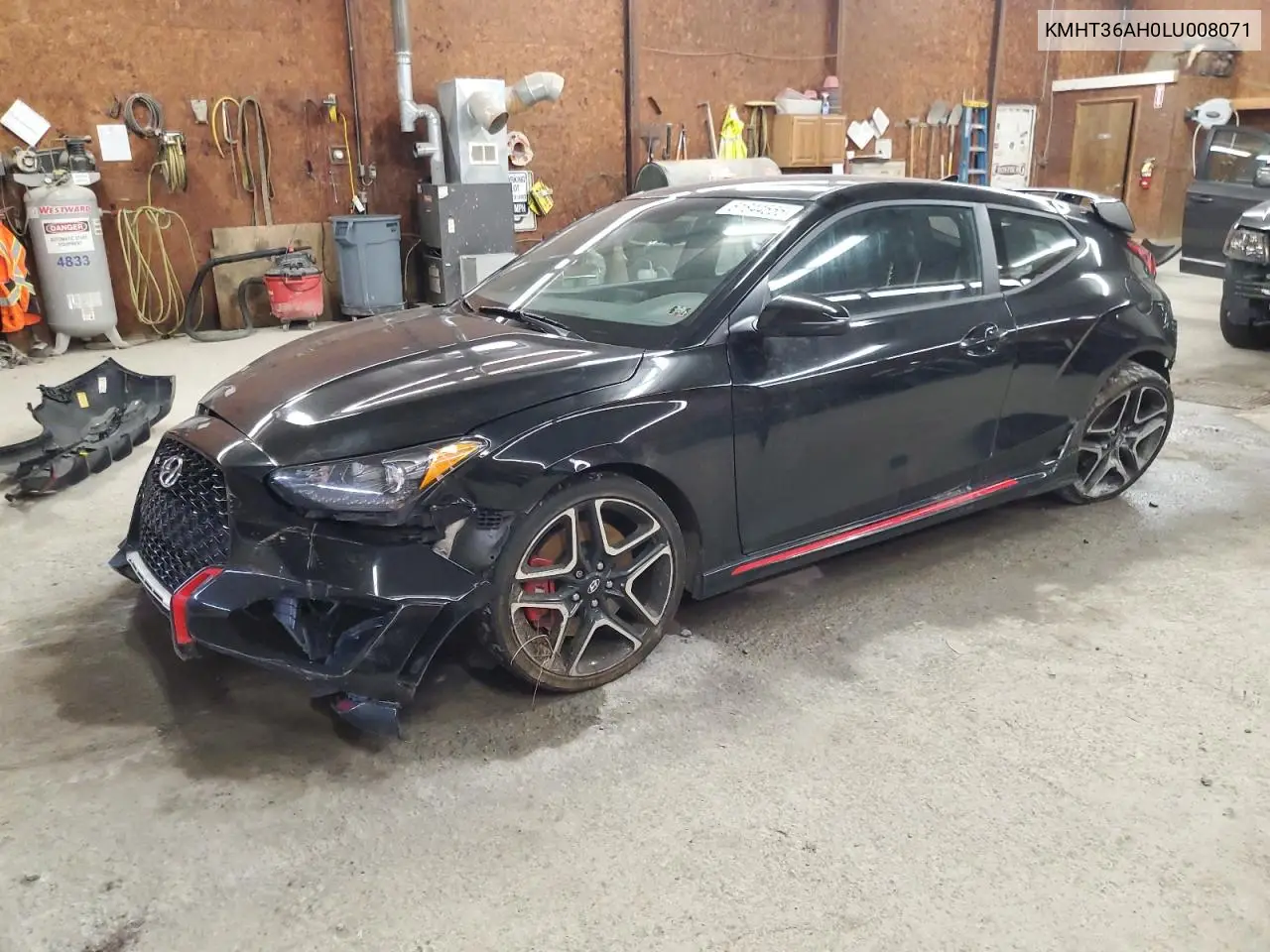 2020 Hyundai Veloster N VIN: KMHT36AH0LU008071 Lot: 61844555