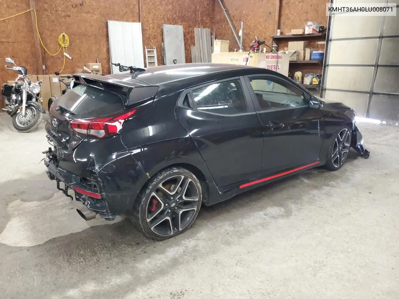 2020 Hyundai Veloster N VIN: KMHT36AH0LU008071 Lot: 61844555