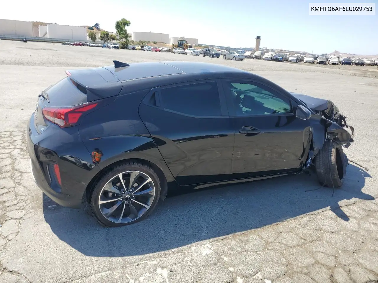 2020 Hyundai Veloster Base VIN: KMHTG6AF6LU029753 Lot: 62052255
