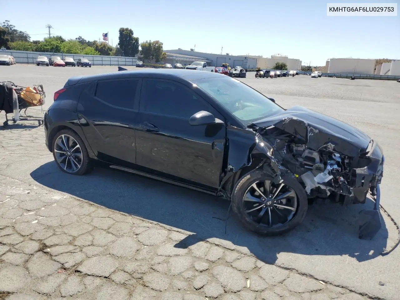 2020 Hyundai Veloster Base VIN: KMHTG6AF6LU029753 Lot: 62052255