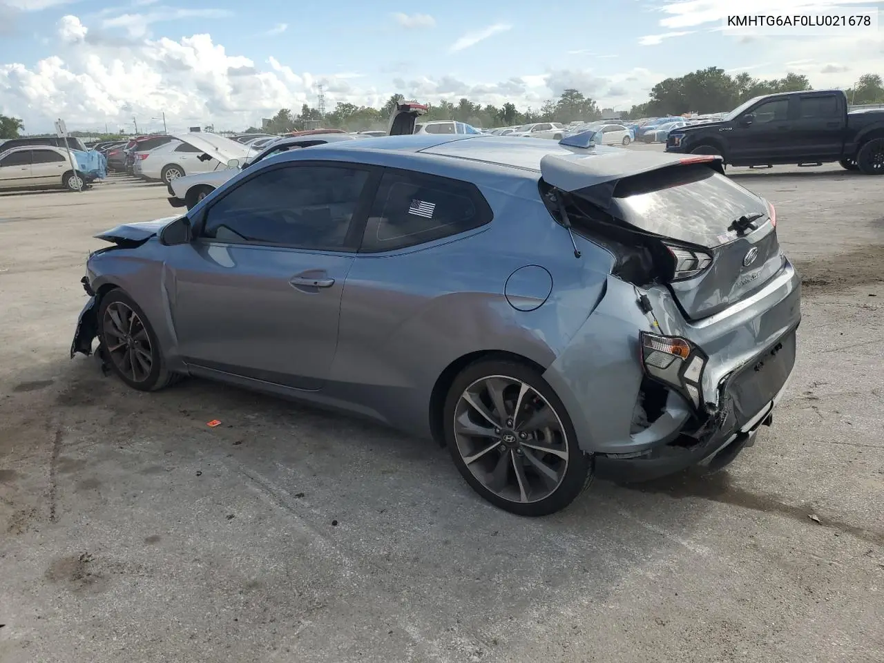 2020 Hyundai Veloster Base VIN: KMHTG6AF0LU021678 Lot: 62657245