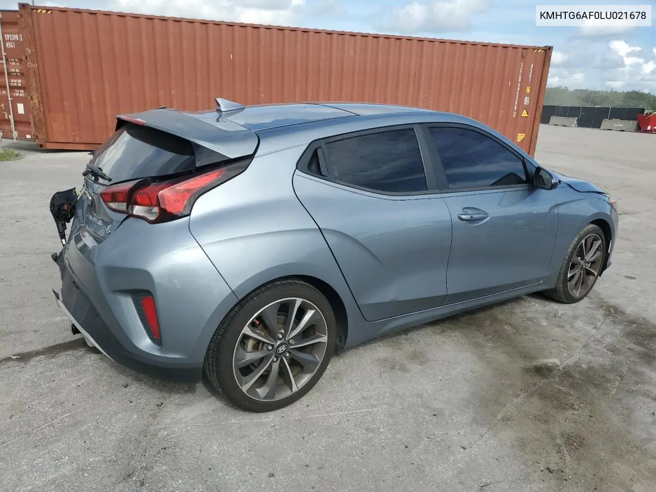 2020 Hyundai Veloster Base VIN: KMHTG6AF0LU021678 Lot: 62657245