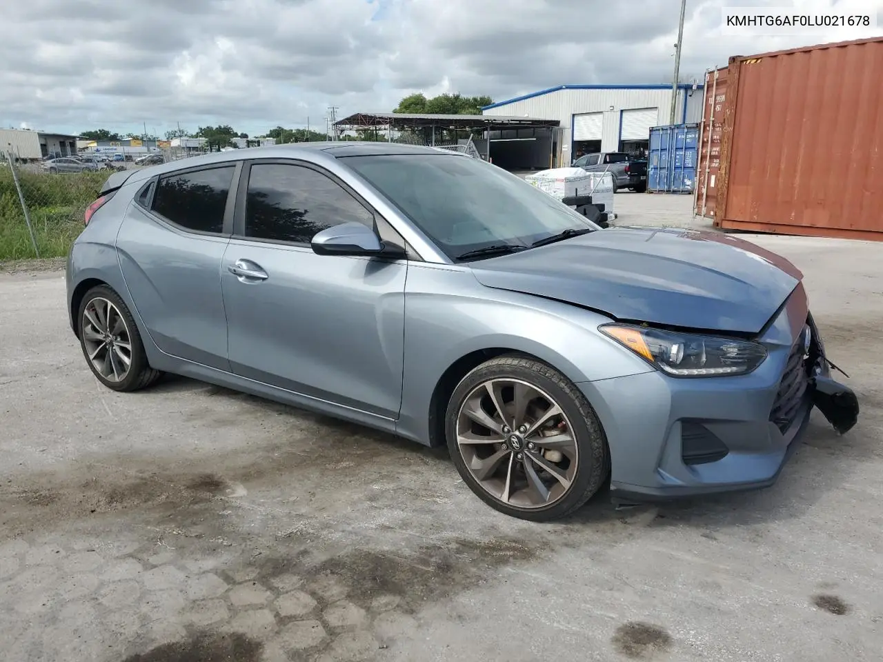 2020 Hyundai Veloster Base VIN: KMHTG6AF0LU021678 Lot: 62657245