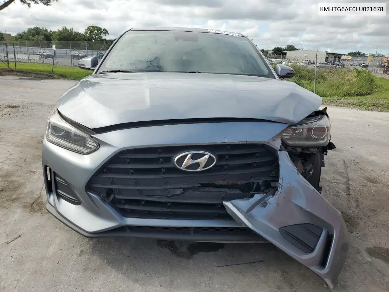 2020 Hyundai Veloster Base VIN: KMHTG6AF0LU021678 Lot: 62657245