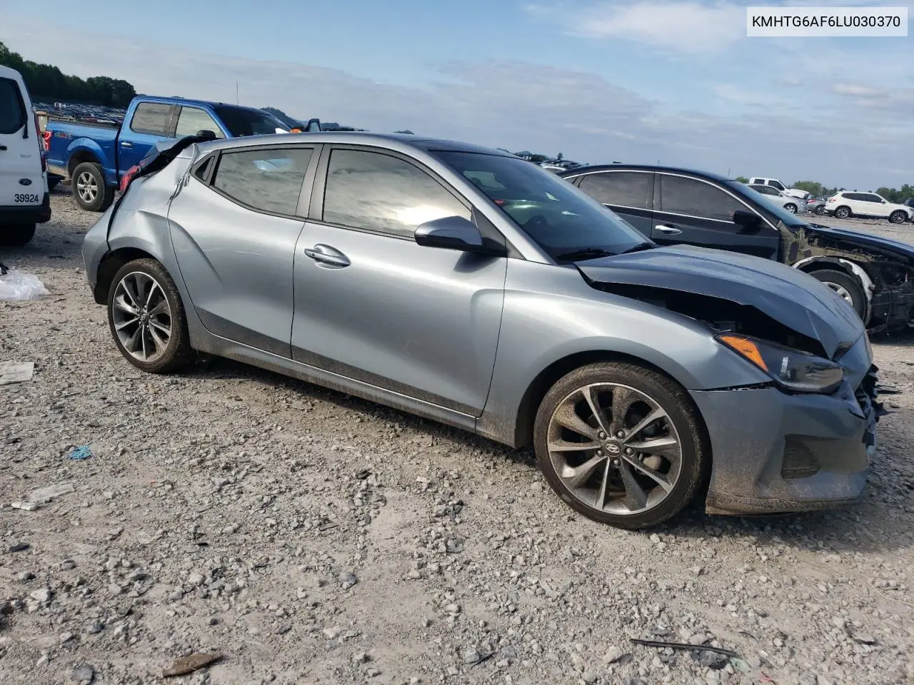 2020 Hyundai Veloster Base VIN: KMHTG6AF6LU030370 Lot: 64451135