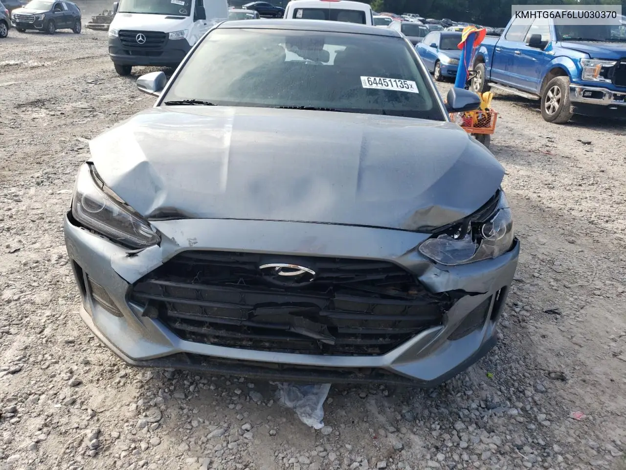 2020 Hyundai Veloster Base VIN: KMHTG6AF6LU030370 Lot: 64451135
