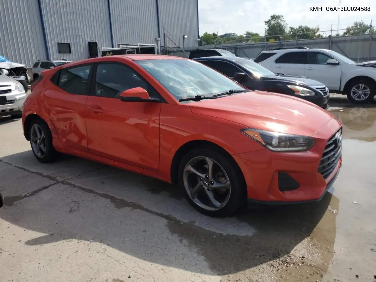2020 Hyundai Veloster Base VIN: KMHTG6AF3LU024588 Lot: 64542915