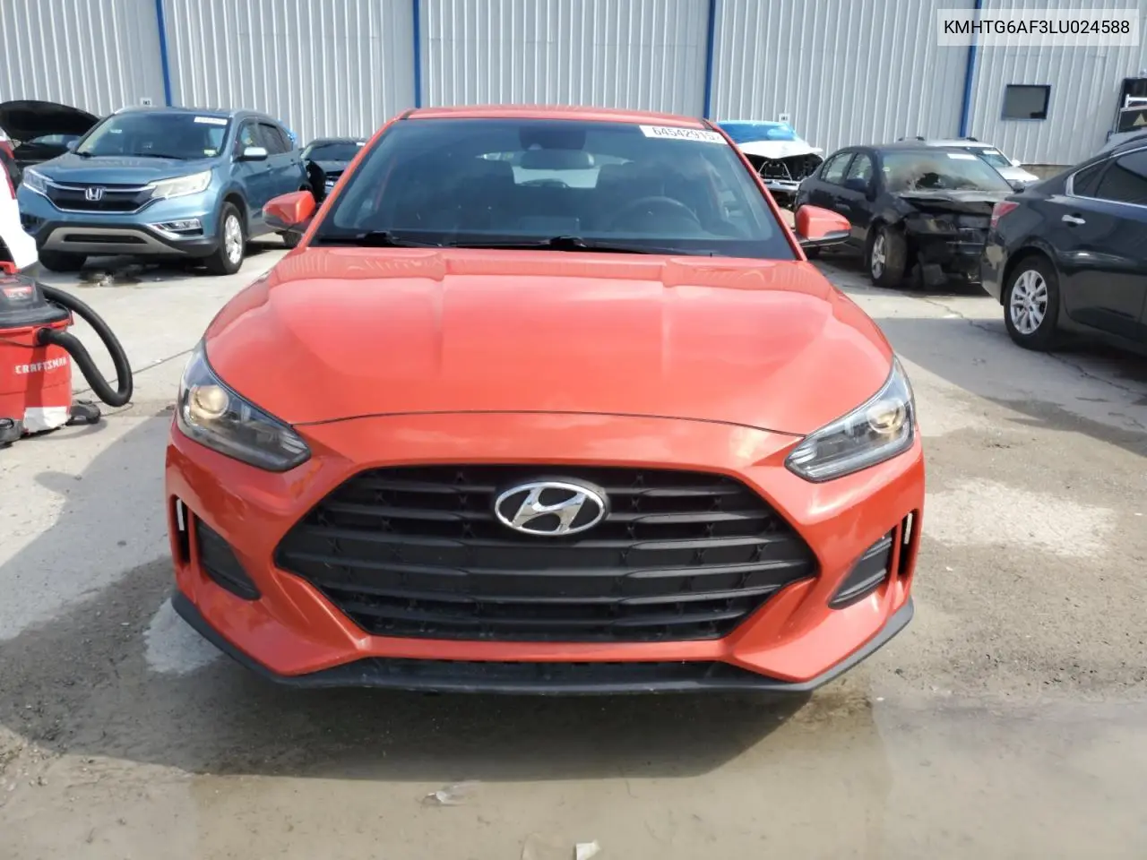 2020 Hyundai Veloster Base VIN: KMHTG6AF3LU024588 Lot: 64542915