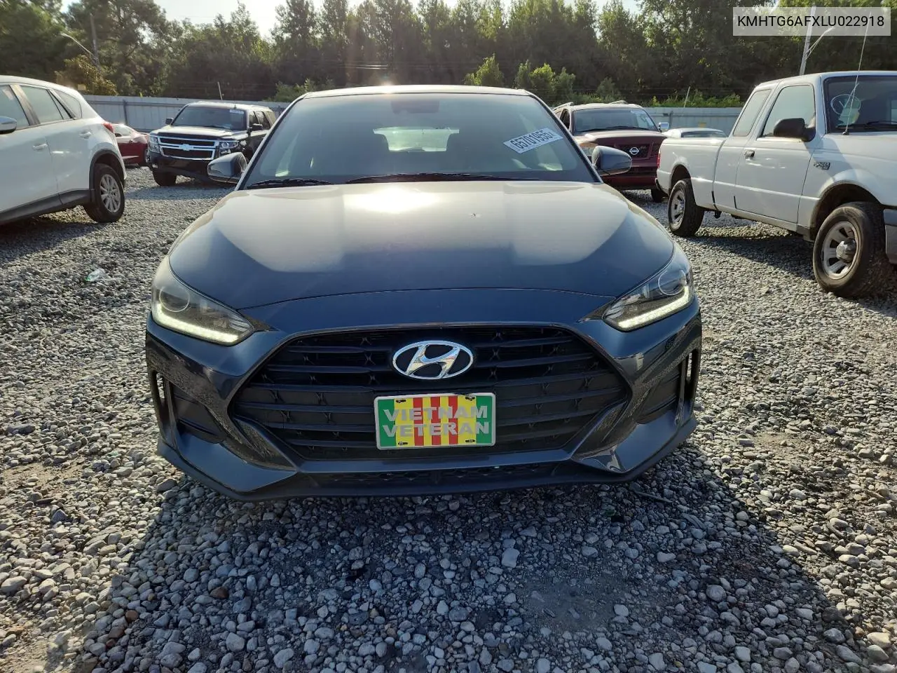 2020 Hyundai Veloster Base VIN: KMHTG6AFXLU022918 Lot: 65701955