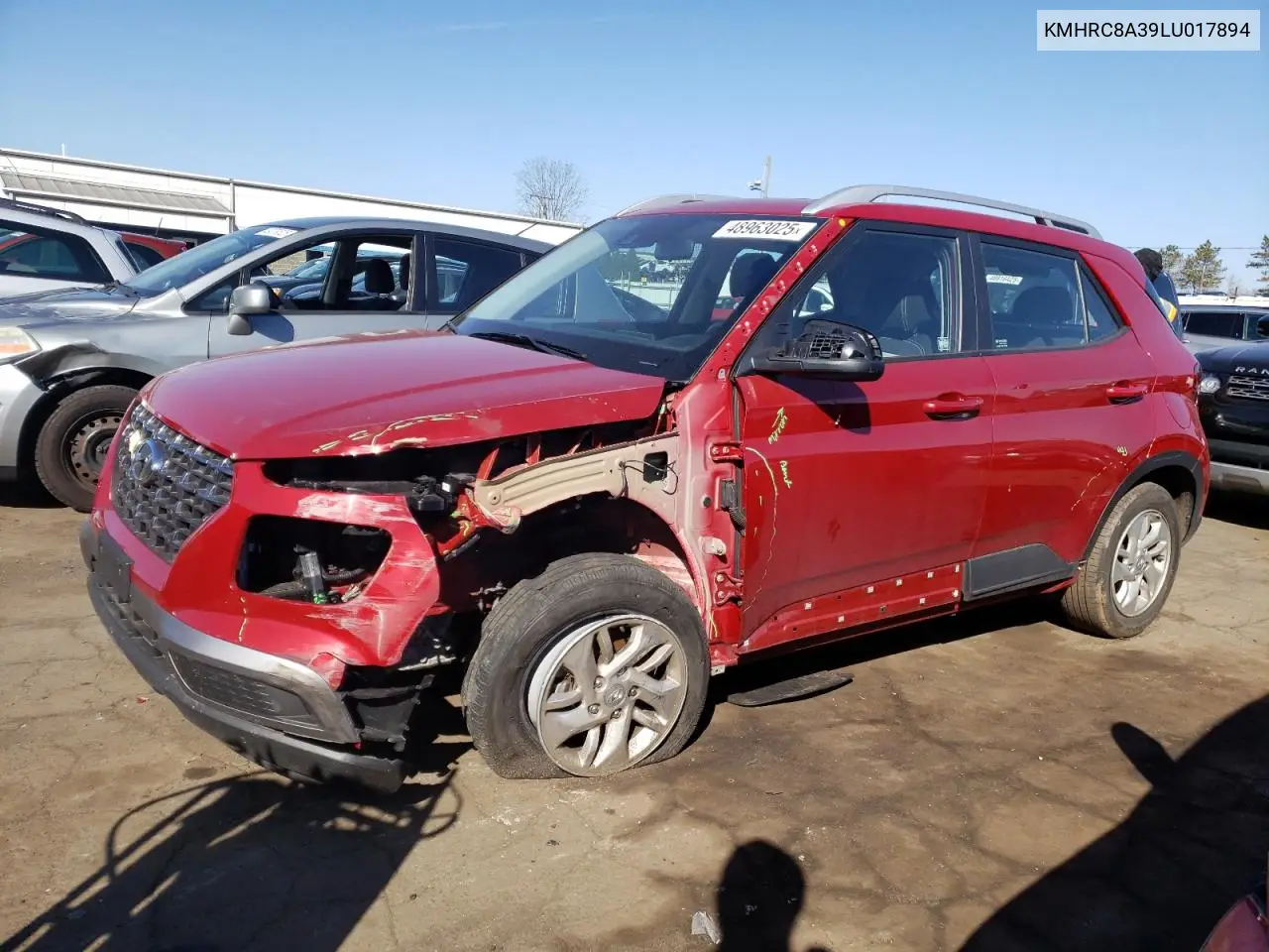 2020 Hyundai Venue Sel VIN: KMHRC8A39LU017894 Lot: 48963025
