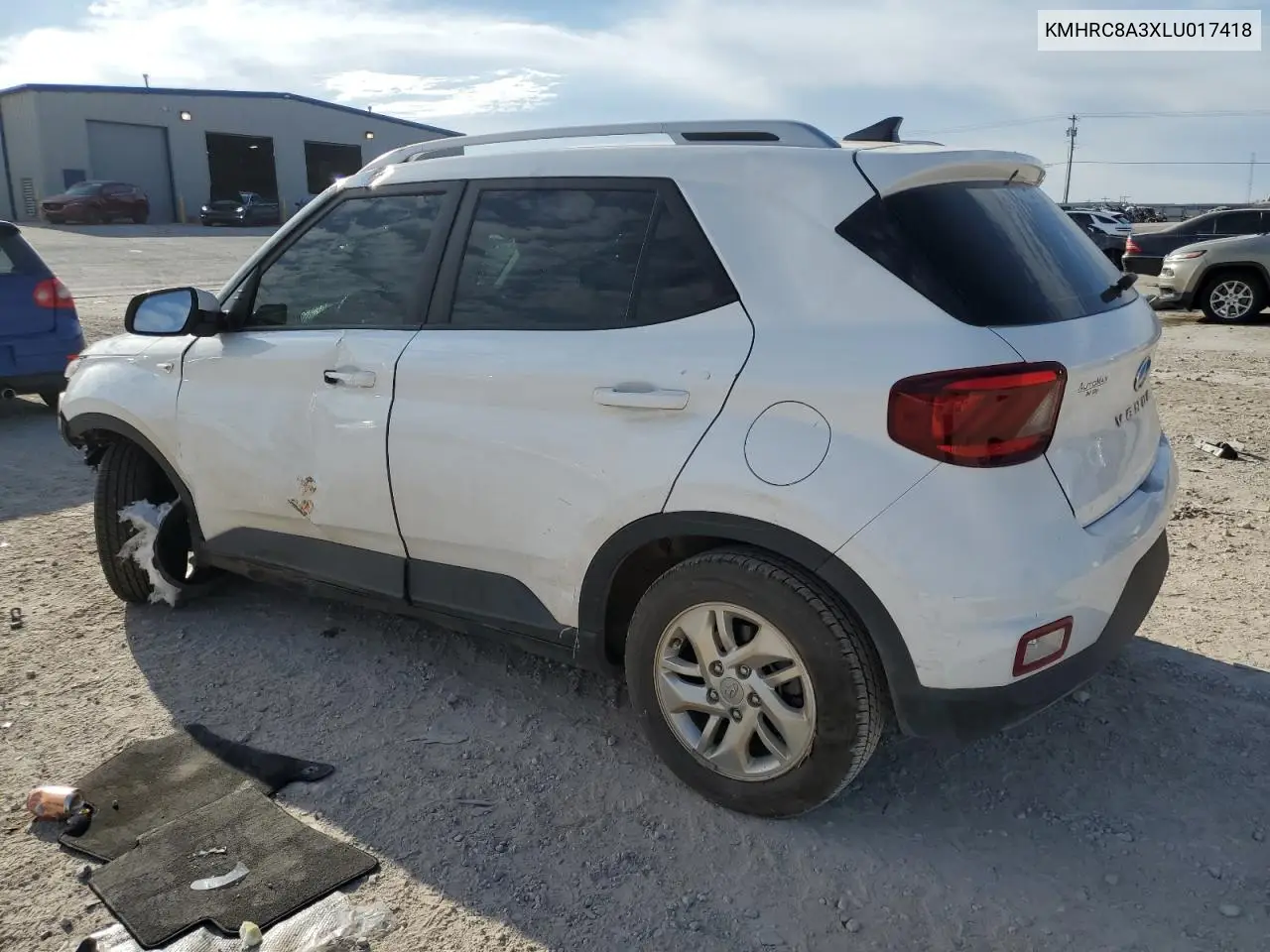 2020 Hyundai Venue Sel VIN: KMHRC8A3XLU017418 Lot: 50766665