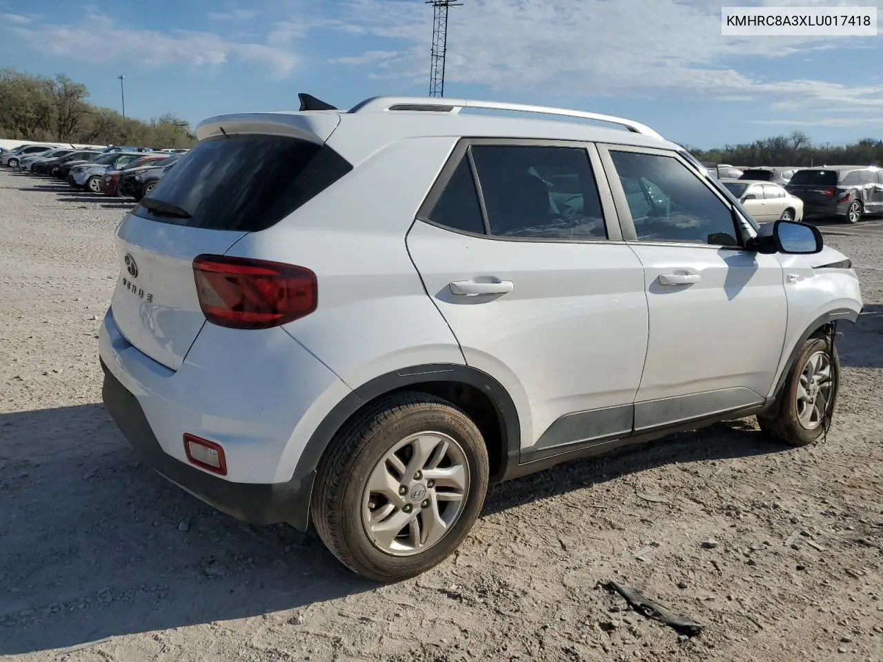 2020 Hyundai Venue Sel VIN: KMHRC8A3XLU017418 Lot: 50766665
