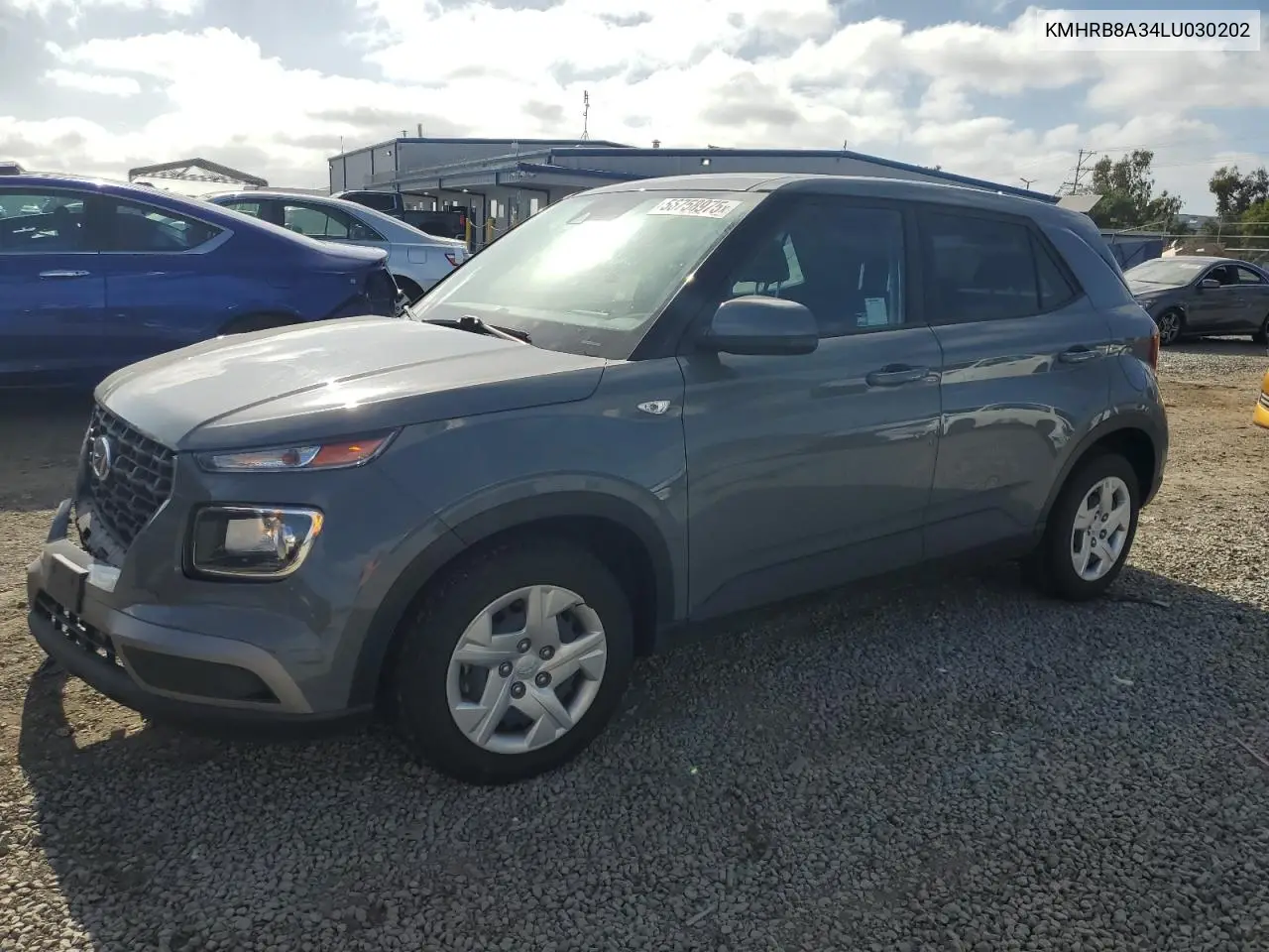 2020 Hyundai Venue Se VIN: KMHRB8A34LU030202 Lot: 56758975